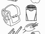 Coloring Pages Of School Supplies Free Drawing School at Getdrawings