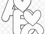 Coloring Pages Printable Letters Of the Alphabet Free Heart Printable Alphabet for Valentine S Day Black and