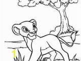Coloring Pages Printable Lion King Simba Sleeping On Branch Of Tree Lion King Coloring Page