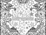 Coloring Pages Quotes for Adults Courageous Positive Word Coloring Book Printable Coloring