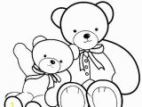 Coloring Pages Teddy Bear Printable Big Teddy Bear and Smaller Teddy Bear Coloring Page