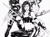 Coloring Pictures Of the X-men Psylocke X 23 & Wolverine by Leo Matos