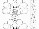 Coloring Turkey Pages for Preschoolers Thanksgiving Math Literacy Worksheets and Activities