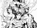 Comic Coloring Pages Justice League Coloring Page Printable