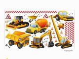 Construction Site Wall Mural Nikima 128 Wall Decal Construction Site Excavator Truck