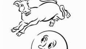 Cow Jumping Over the Moon Coloring Page 56 Best Cow Over the Moon Ideas Images On Pinterest