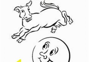 Cow Jumping Over the Moon Coloring Page 56 Best Cow Over the Moon Ideas Images On Pinterest