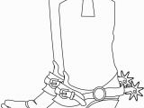 Cowboy Boots Coloring Pages to Print Cowboy Boots Coloring Page