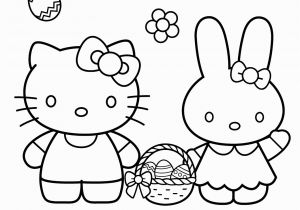 Crayola Hello Kitty Coloring Pages Hello Kitty with Easter Bunny Coloring Page From Hello Kitty