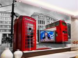 Create Your Own Wall Mural Uk Us $19 0 Off Free Shipping 3d Custom Wallpaper Mural Uk London Bus Classic Car Building Background Wall Hotel Mural Living Room Wallpaper In