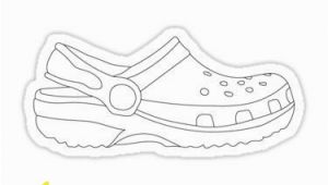 Crocs Shoes Coloring Pages White Croc Sticker