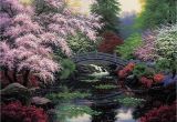 Cross Stitch Wall Mural M C G Textiles Candamar Design Bridge Of Tranquility Ctd X