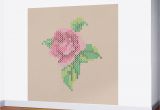 Cross Stitch Wall Mural Rose Cross Stitch Wall Mural