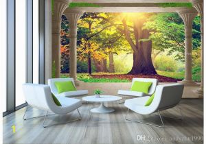 Custom Printed Wall Murals High End Custom 3d Wall Murals Wallpaper Beauty Roman Column Woods Sunny Landscape 3d Background Wall Paper Living Room Wall Decoration