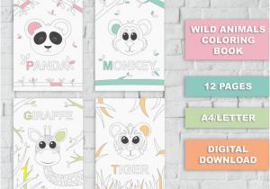 Cute Little Animal Coloring Pages Printable Cute Animal Coloring Pages Coloring Pages for Kids Kids Party Activity Learning Activity Baby Shower Activity