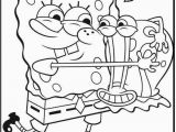 Cute Spongebob Coloring Pages Spongebob Very Loving Gary Coloring Picture for Kids