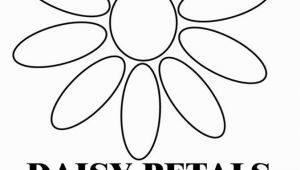Daisy Petal Coloring Pages Daisy Petals B & W
