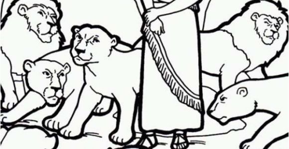 Daniel and the Lions Den Coloring Page Printable Daniel and the Lions Den Picture Coloring Page Netart