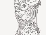 Day Of the Dead Skeleton Coloring Pages Of the Dead Coloring Pages for Adults