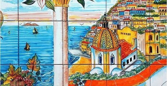 Decorative Wall Tiles Murals Ceramic Murals for Kitchen Backsplash Coast Of Positano