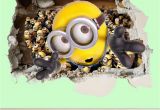 Despicable Me Wall Mural Minions Wall Smash Despicable Me Wall Sticker Kids Childrens