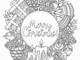Detailed Christmas Coloring Pages for Adults Doodl Christmas Wreath Christmas Adult Coloring Pages