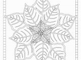 Detailed Christmas Coloring Pages for Adults This Christmas Poinsettia Coloring Page for Adults Has A