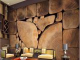 Difference Between Wallpaper and Wall Mural Custom Wall Murals Woods Grain Growth Rings European Retro Painting
