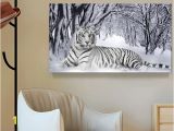 Digital Printing Wall Murals 2019 White Tiger Landscape Print Canvas Painting Home Decor Canvas Wall Art Picture Digital Art Print for Living Room From Utoart $15 36