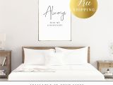 Digitally Printed Wall Murals Printed Poster Always Kiss Me Goodnight