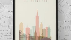 Digitally Printed Wall Murals San Francisco Print Printable Poster Wall Art Travel City