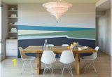 Dining Room Wall Mural Ideas Modern Dining Room with Abstract Wall Mural