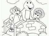 Dinosaur Egg Coloring Page Barney and Friends On A Bridge Coloring Page – Barney