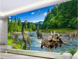 Dinosaur Wall Murals Large 3d Fantasy Mural Wallpaper Jurassic Dinosaur Era Mural for