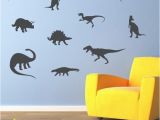 Dinosaur Wall Murals Large Dinosaur Wall Decal Set Of 10 Dinosaur Bedroom Decor Boy