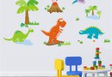 Dinosaur Wall Murals Large Lovely Dinosaur Paradise Wall Art Decal Sticker Decor for Kid S