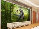 Dinosaurs Murals Walls Beibehang forest Dinosaurs Jungle Children S Room Background