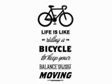 Dirt Bike Wall Murals Life is Like Riding A Bicycle Quote Bike Wall Sticker Diy Cycling