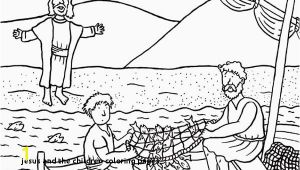 Disciples Fishing Coloring Page Jesus and the Children Coloring Pages Fish Coloring Pages for Kids