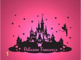 Disney Castle Wall Murals Disney Princess Castle Personalised Wall by thestickerstop