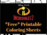 Disney Coloring Pages Incredibles 2 Free Printable Incredibles 2 Crafts Activity Sheets and
