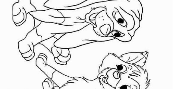 Disney Fox and the Hound Coloring Pages Fox and the Hound Coloring Pages Free Printable Fox and