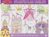 Disney Princess Giant Coloring Pages Melissa & Doug Jumbo 50 Page Kids Coloring Pad Activity Book Princess and Fairy