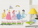 Disney Princess Wall Mural Wallpaper 5 Disney Princess Castle Rainbow Wall Decal Removable