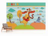 Disney Wall Mural Stickers Disney Winnie the Pooh Wallpaper