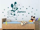 Disney Wall Mural Stickers Off Disney Mickey Mouse Personalized Name Wall Art