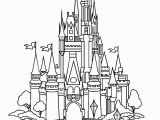 Disney World Castle Coloring Pages Castle Of Disney World Line Drawing with Images