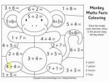 Division Facts Coloring Page Monkey Maths Facts Colouring Page Homeschooling