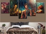 Doctor who Wall Mural 5 Pieces Doctor who Movie Characters Home Decor Painting Poster for