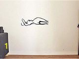 Dolphin Wall Mural Decals Amazon Silhouette Y Naked Girl for Bedroom Vinyl